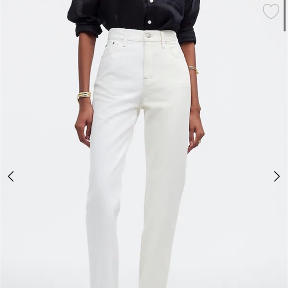 90s Straight Leg Jean - (off) white - high rise - Picture 5 of 5